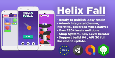 Helix Fall 230+ Levels