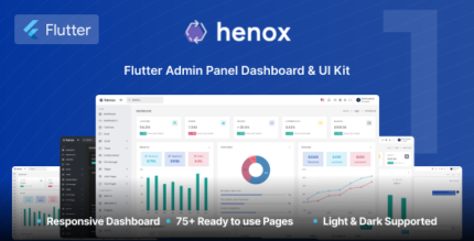 Henox - Flutter Admin Panel & UI Kit