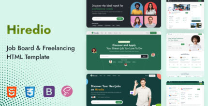 Hiredio - Job Board & Freelancing HTML Template