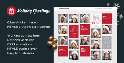 Holiday Greetings - Landing Page Greeting Card