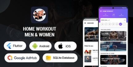 Home Workout for Men & Women - Flutter Android & iOS App