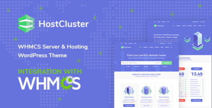 HostCluster - WHMCS Server & Hosting WordPress Theme + RTL