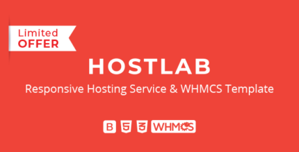 HostLab - Responsive Hosting Service With WHMCS Template