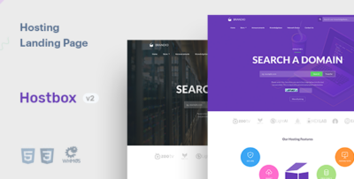 Hostbox WHMCS & HTML5 Landing Page