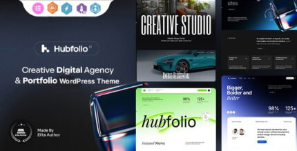 Hubfolio - Creative Portfolio & Digital Agency WordPress Elementor Theme