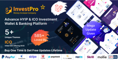 Hyip InvestPro – Advance HYIP & ICO Investment Wallet & Banking Platform