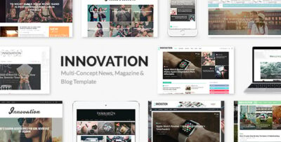 INNOVATION - Multi-Concept News, Magazine & Blog Template v6.2