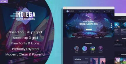 Indiega - Gaming HTML Template