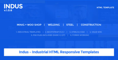 Indus - Industrial HTML Responsive Templates