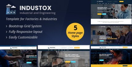 Industox - Industrial And Engineering HTML Template