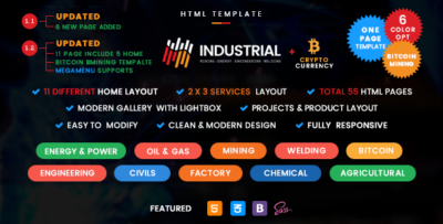 Industrial - Industry and Engineering Services Template