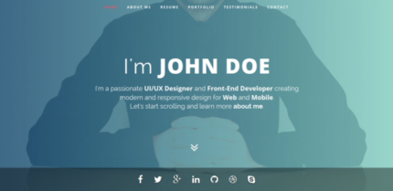 Intima - Clean & Responsive Resume Template