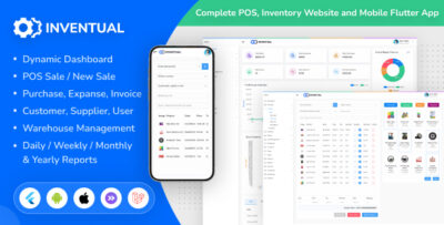 Inventual - Complete POS, Inventory Website and Mobile Flutter App