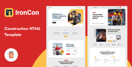 IronCon - Construction HTML Template