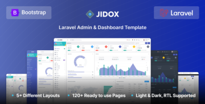 Jidox - Laravel Admin Template