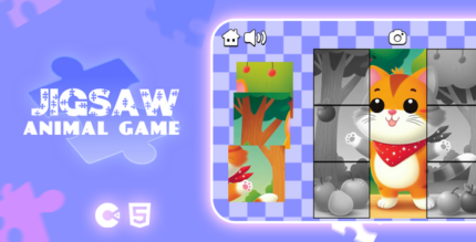 Jigsaw Animal - HTML5 Educational Game - Construct 3