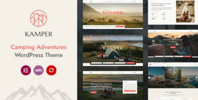 Kamper - Camping & Adventures Booking WordPress Theme