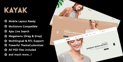 Kayak - Fashion and Lifestyle PrestaShop Theme