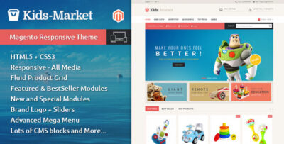 Kids Market - Magento Responsive Theme