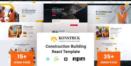 Konstruk - Construction React JS Template