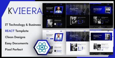 Kvieera - IT Technology & Business REACT Template