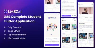 LMSZAI Mobile App - Learning Management App Flutter App