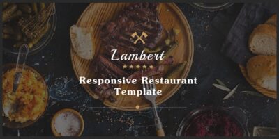 Lambert - Restaurant Cafe Pub Template