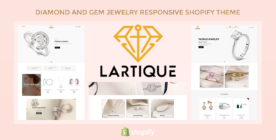 Lartique - Diamond And Gem Jewelry Responsive Shopify Theme