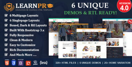 LearnPro - Education Course HTML Template