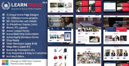 Learnpress - Education Course HTML Template