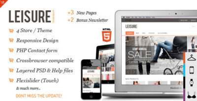 Leisure - Responsive E-commerce HTML5 Template