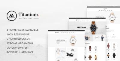 Leo Titanium Prestashop 1.6 & 1.7 Theme for Watches Store