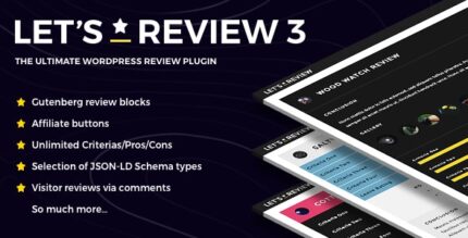 Let's Review - WordPress Plugin With Affiliate Options