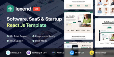 Lexend - Software, SaaS & Startup ReactJs Template