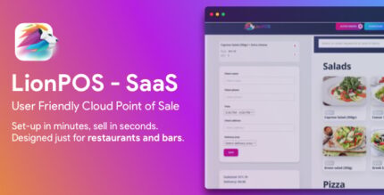 Lion POS - SaaS Point Of Sale Script for Restaurants and Bars with floor plan