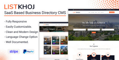 Listkhoj - SaaS Based Business Directory CMS