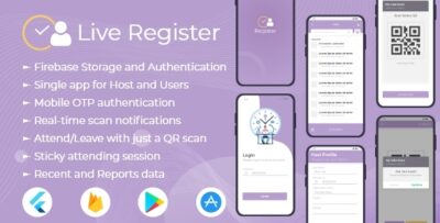 Live Register - Visitor Entry Register and QR Attendance