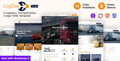 Logzee Logistics, Transportation, Cargo HTML Template