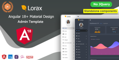 Lorax - Angular 18+ Material Design Admin Template