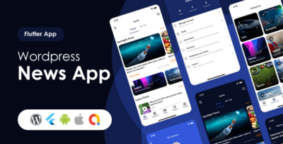 Lucodeia News - Flutter Wordpress News App Admob - DarkMode