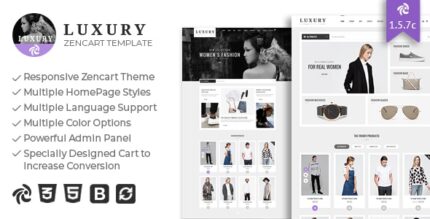 Luxury - Responsive Zencart Theme