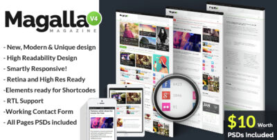 Magalla Magazine, News and Business Blog HTML