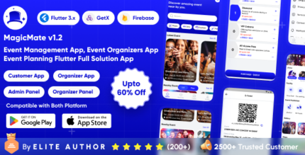 MagicMate - Multivendor Ticket Booking Management App Event Ticket Booking App Full Solution