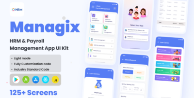 Managix - HRM & Payroll Management App React Native Expo Ui Kit