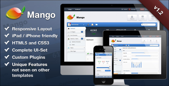Mango - Slick & Responsive Admin Template Mango - Slick & Responsive Admin Template
