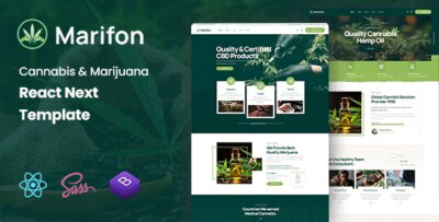 Marifon - Cannabis & Marijuana React Template