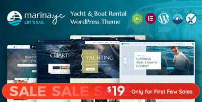 Marina - Yacht Club and Rental Boat WordPress Theme