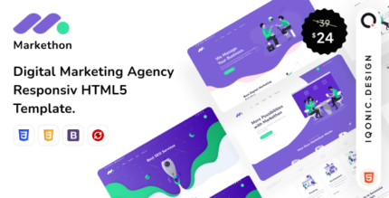 Markethon Digital Marketing Agency HTML5 Template