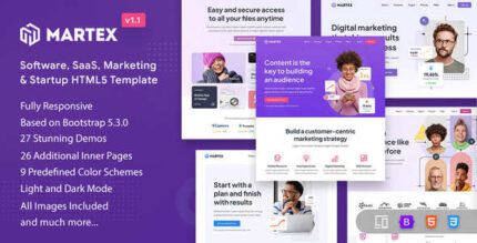 Martex - Software, SaaS & Startup HTML5 Template