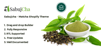 Matcha Shopify Theme - Sabujcha